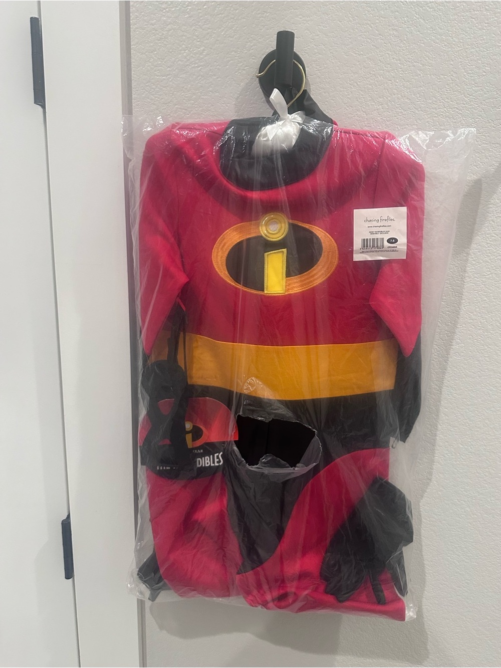 New Chasing Fireflies Red, Yellow & Black DASH Superhero Incredibles Costume 7 8